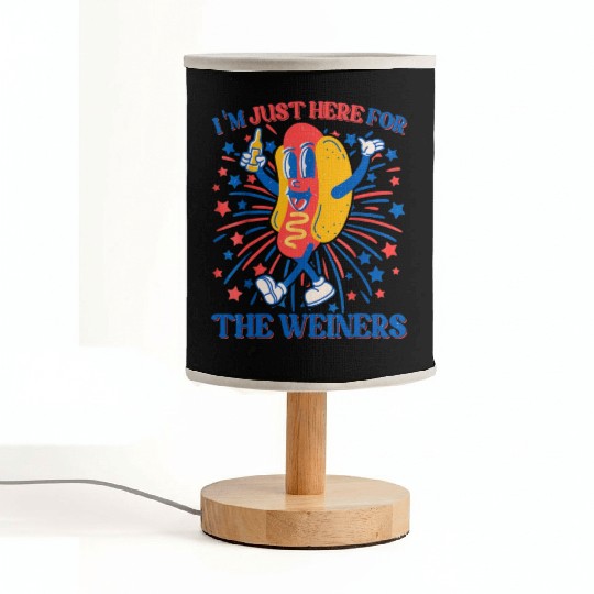 I'm Just Here For The Wieners Fabric Lamps