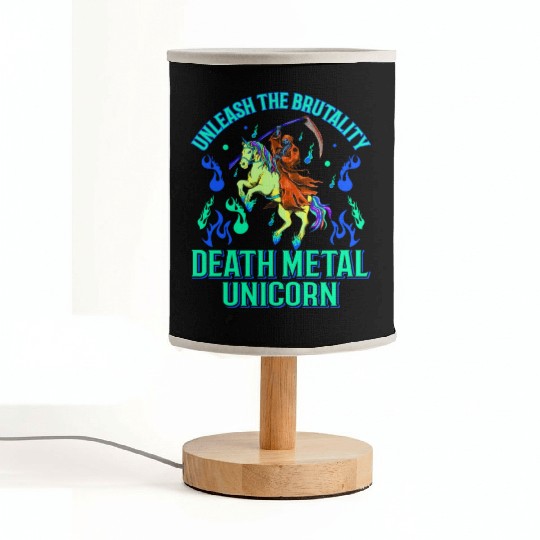 Goth Rock Satan Girl Woman Festivals Death Metal Fabric Lamps