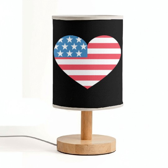 Heart America Fabric Lamps