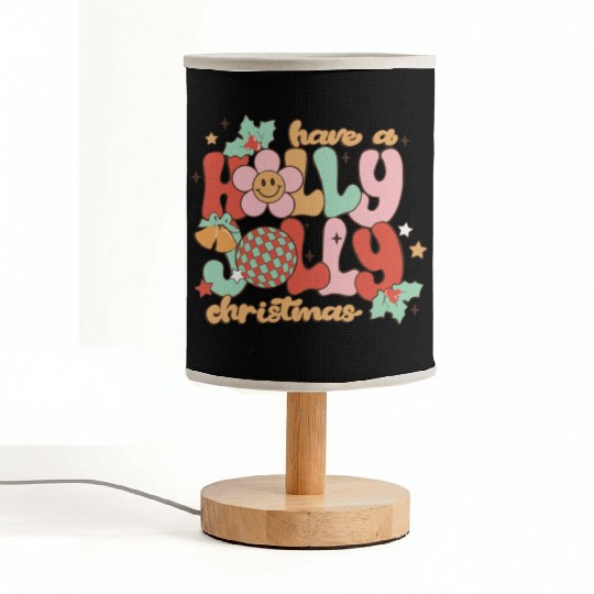 Have A Holly Jolly Christmas Fabric Lamps