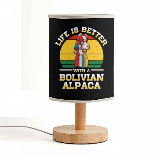 Bolivia Flag Bolivian Alpaca Lover Country South Fabric Lamps