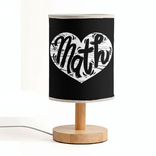 Math Heart Math Teacher He Fabric Lamps