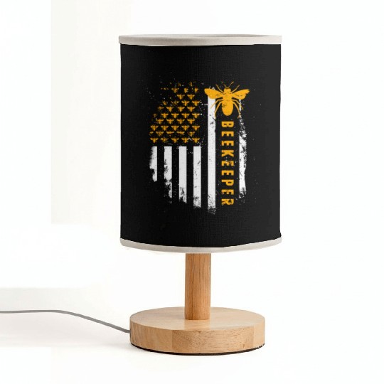 Honey Bee Beekeeping Hive Beekeeper Fabric Lamps