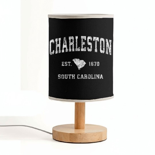 Charleston South Carolina Sc Athletic Sports Fabric Lamps