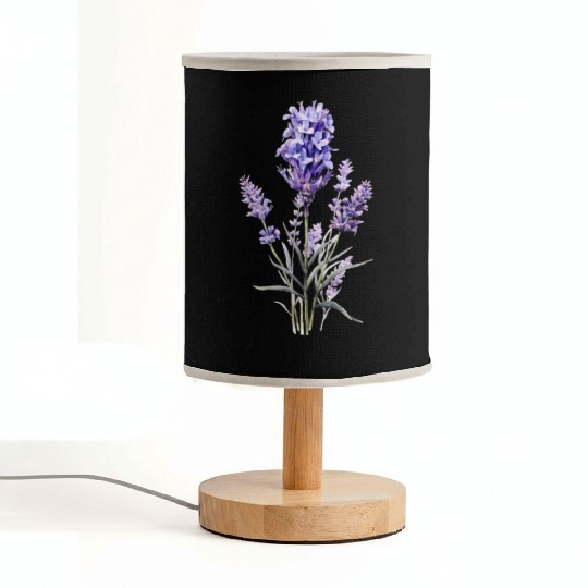 Lavender Flower Fabric Lamps