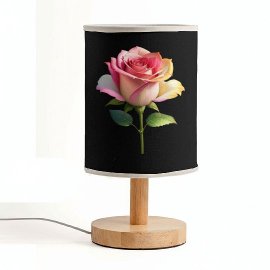 A vintage style of colorful fancy roses. Fabric Lamps
