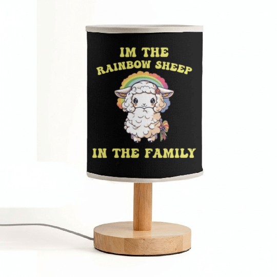 I'm The Rainbow Sheep LGBTQ Transgender Community Fabric Lamps