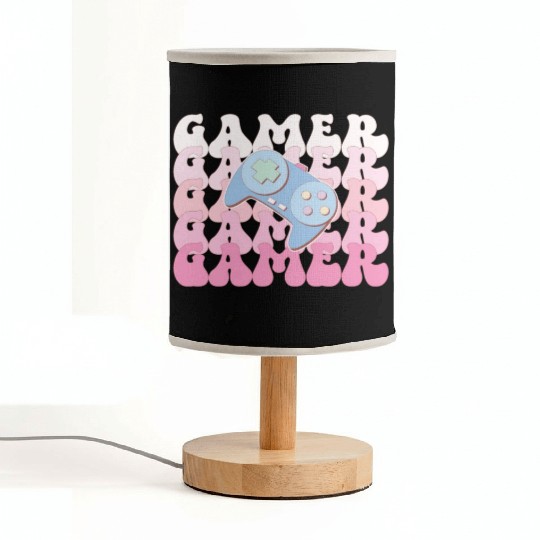 Gamer, Happy Game Day Fabric Lamps