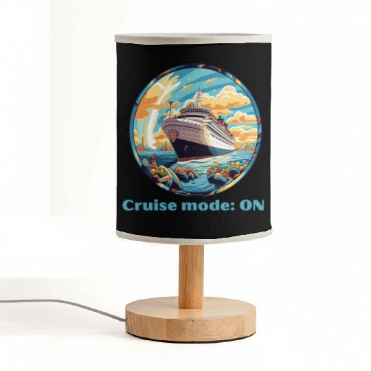 Cruise Mode: On Ship Vacation Fabric Lamps