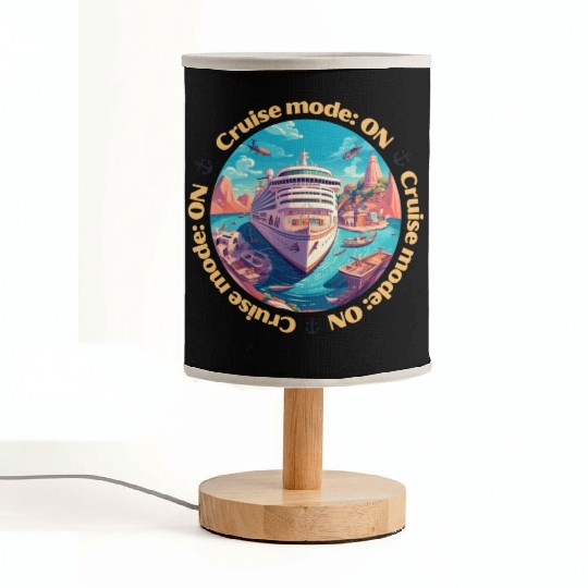Cruise Mode: On Ship Vacation Fabric Lamps