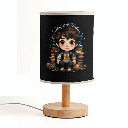Back to School Pre-K Kindergarten Student Chibi Fabric Lamps