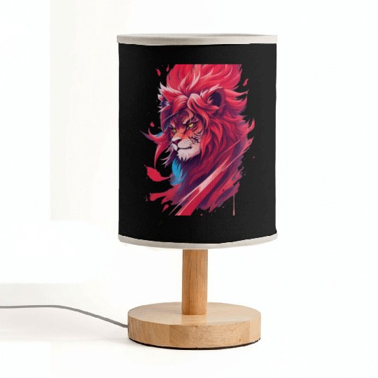 Ninja lion nice Fabric Lamps Ai design