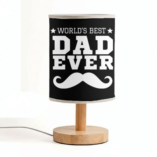 World s Best Dad Ever Fabric Lamps
