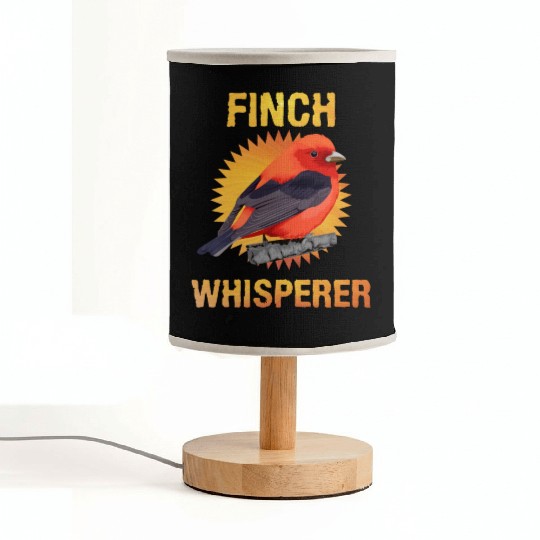 Finch Whisperer Finch Bird Lover Aviary Bird Fabric Lamps