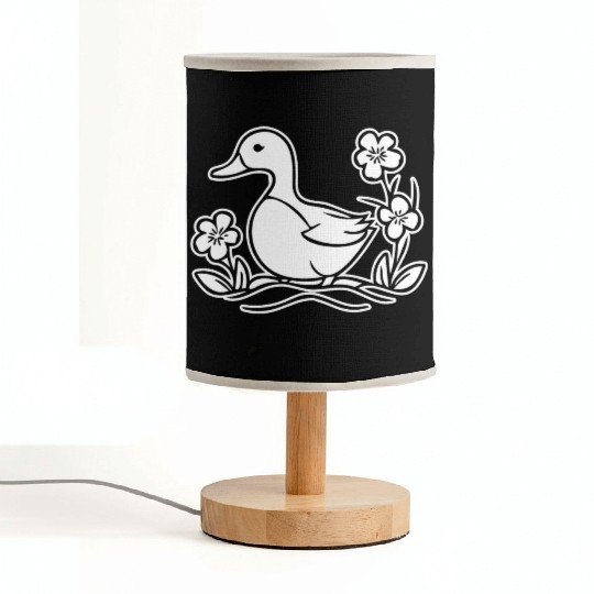 Duck Bird Nature Pond Fabric Lamps