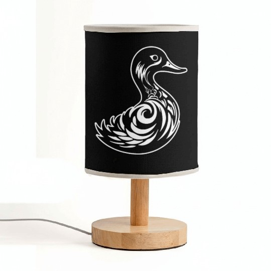 Duck Bird Nature Pond Fabric Lamps