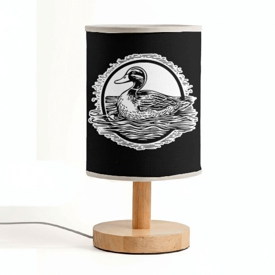 Duck Bird Nature Pond Fabric Lamps