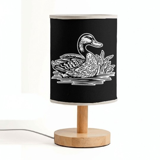 Duck Bird Nature Pond Fabric Lamps