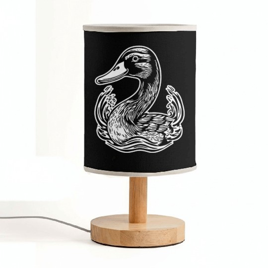 Duck Bird Nature Pond Fabric Lamps