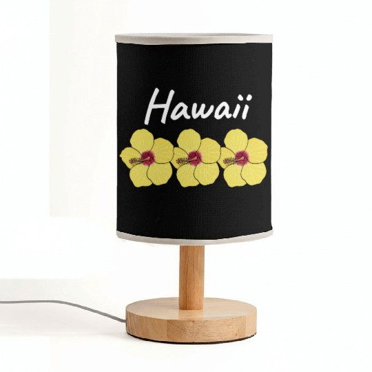 Hawaii Hibiscus State Flower Fabric Lamps