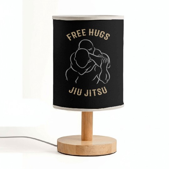 Jiu Jitsu Free Hugs Jujitsu Bjj Mma Fabric Lamps