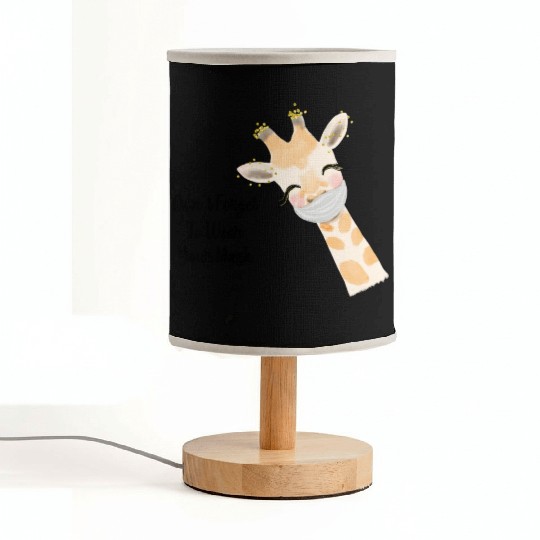 Don t Forget To Wear Your Mask Giraffe Fabric Lamps