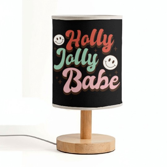 Holly Jolly Babe Fabric Lamps