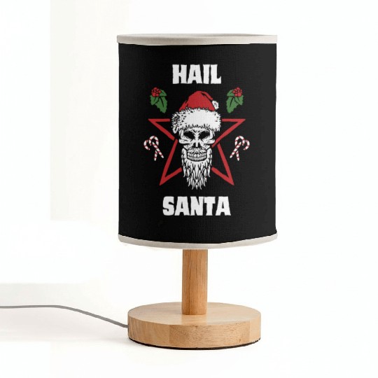 Hail Santa Funny Christmas Design For People Who Fabric Lamps