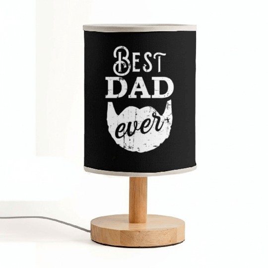 Best Dad Ever For Bearded Daddys Father'S Day Fabric Lamps