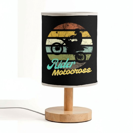 Motocross rider Fabric Lamps