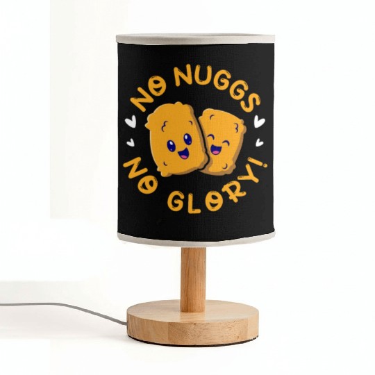 No Nuggs No Glory, Chicken Nuggets Fabric Lamps