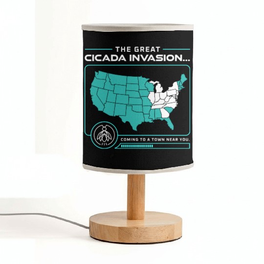 Cicada Invasion Coming To These States In Us Map Fabric Lamps