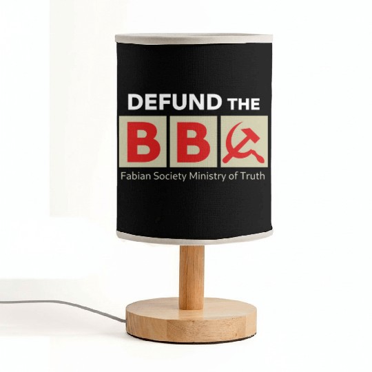 DEFUND BBC Fabian Society Ministry of Truth Fabric Lamps
