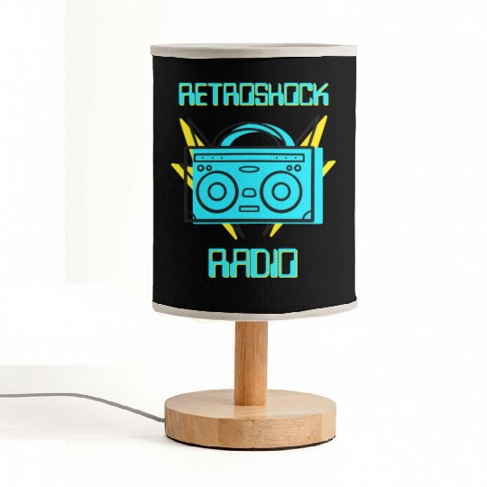 Retro Shock Radio Old School Music Fabric Lamps