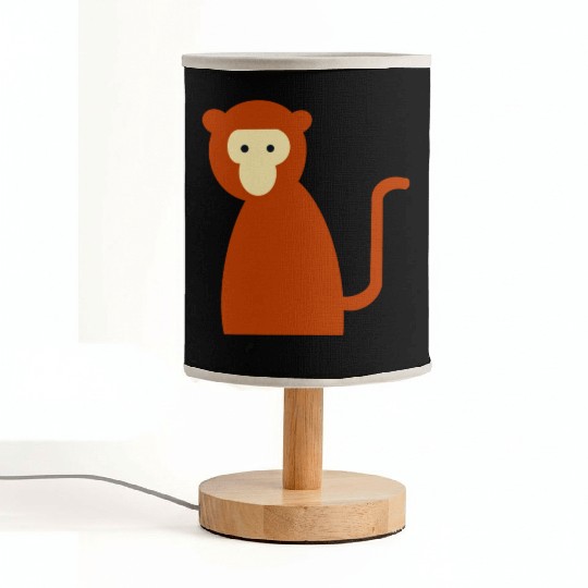 Brown Monkey Fabric Lamps