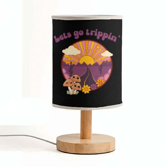 Road Trippin Cool Retro Vintage Road Trip Fabric Lamps