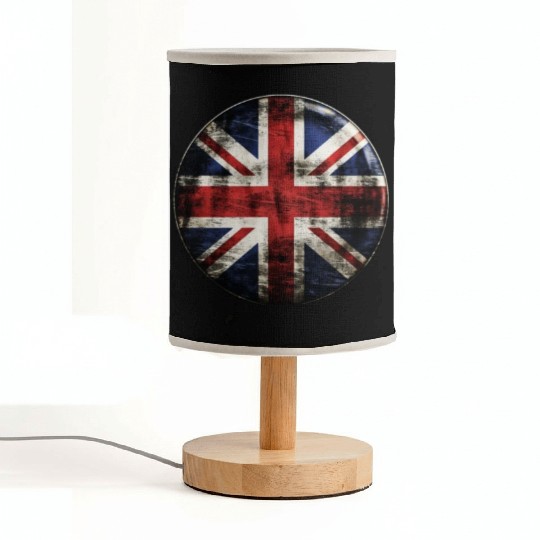 Union Jack Vintage Distressed Fabric Lamps