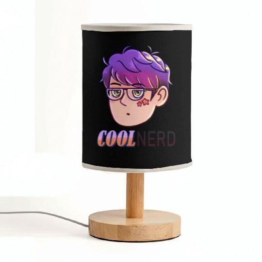 Cool Nerd - Colour Purple design Fabric Lamps