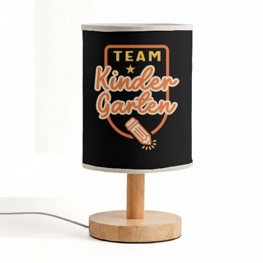 Team Kindergarten Teacher Student Back to School Fabric Lamps