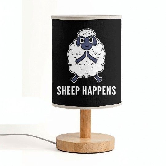 Sheep Happens Farmer Gift Fabric Lamps