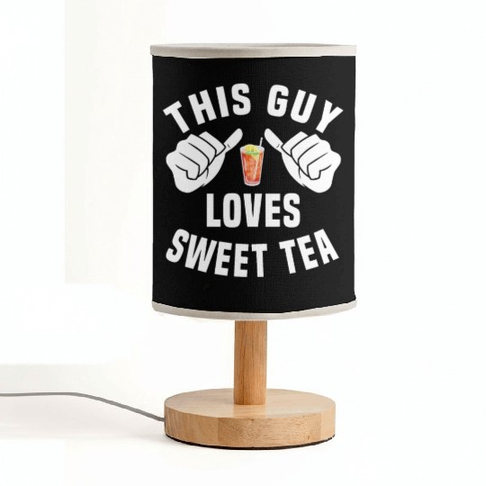 This Guy Loves Sweet Tea Fabric Lamps
