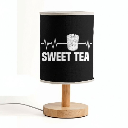Great Sweet Tea Glass Heartbeat Motif Fabric Lamps