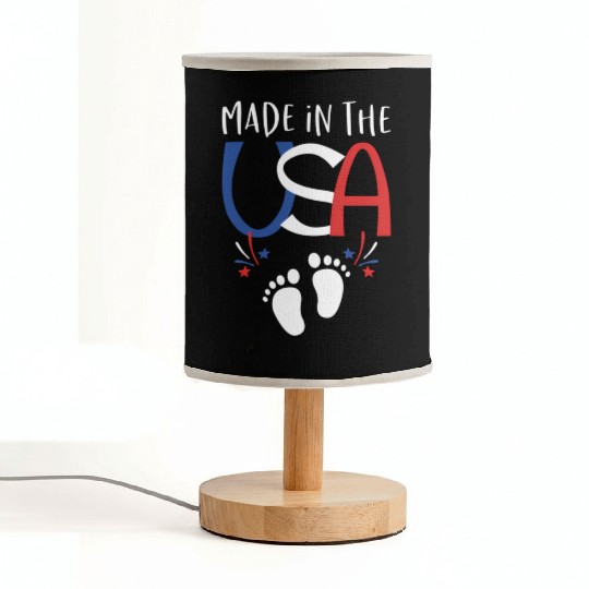 Made In The Usa Patriotic 4Th Of July Pregnancy Fabric Lamps