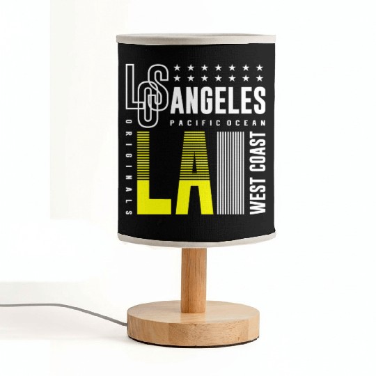 Los Angeles LA West Coast Fabric Lamps