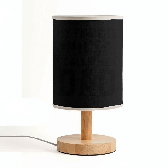 My Favorite Nurse Calls Me Dad Son Daughter Nurse Fabric Lamps