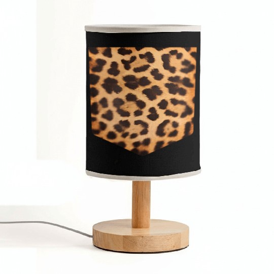 Leopard Print Pocket Falls For Fabric Lamps