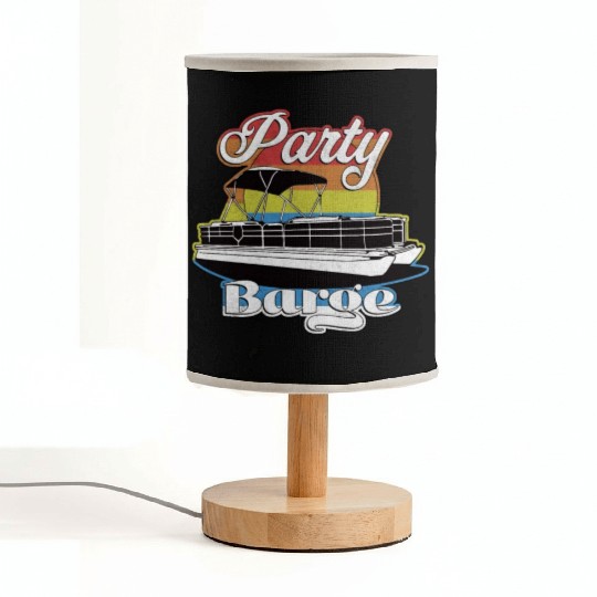 Pontoon Boat Retro Party Barge Lake Life Fabric Lamps