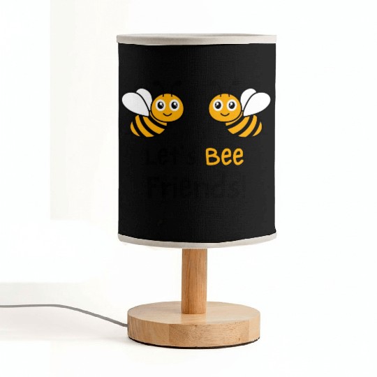 Bee Lovers Honey Bee Fabric Lamps, Let's Bee Friends