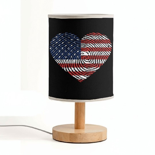 4th Of July I Love America Fabric Lamps