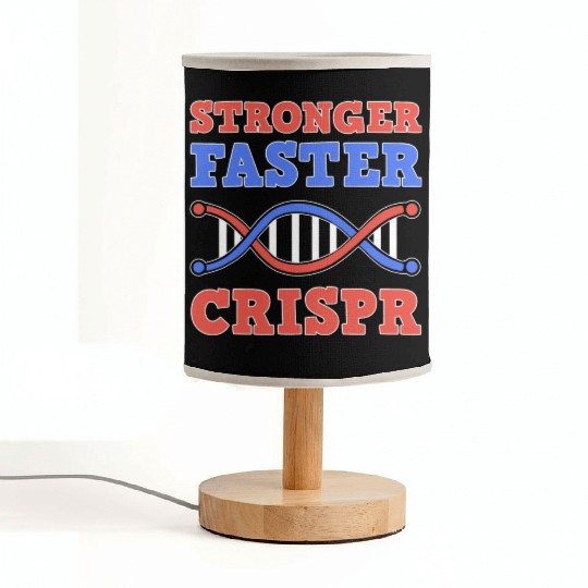 Stronger Faster Crispr Graffiti Biology Teacher Fabric Lamps
